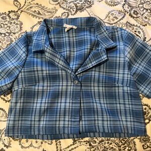Full Tilt Blue Plaid Shirt